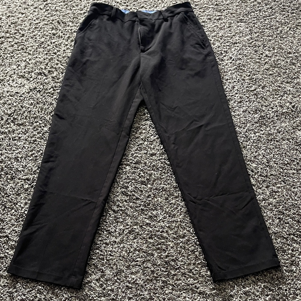Boys Izod Black Dress Pants (16)